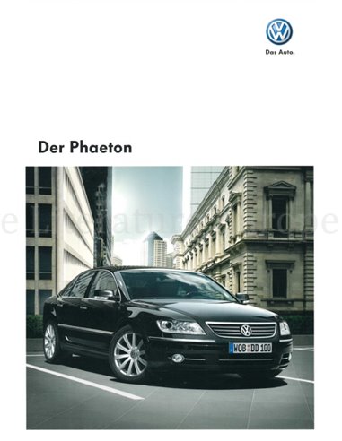 2008 VOLKSWAGEN PHAETON PROSPEKT DEUTSCH