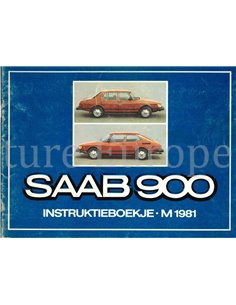 1981 SAAB 900 OWNERS MANUAL DUTCH