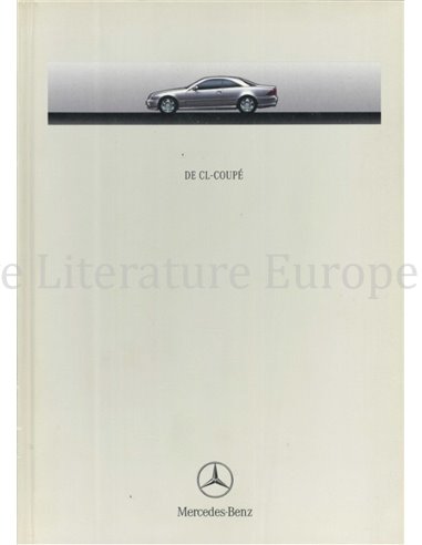 2000 MERCEDES BENZ CL COUPE HARDCOVER PROSPEKT NIEDERLÄNDISCH