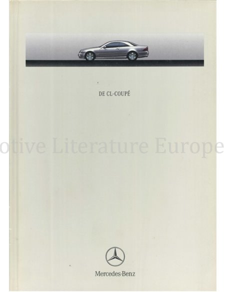 2000 MERCEDES BENZ CL COUPE HARDCOVER PROSPEKT NIEDERLÄNDISCH