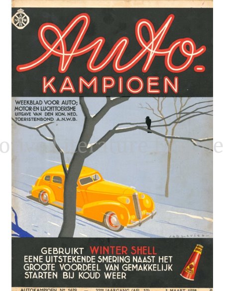1938 AUTOKAMPIOEN MAGAZINE 10 NIEDERLÄNDISCH
