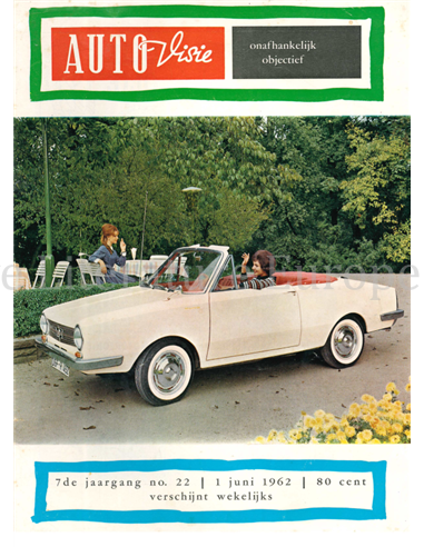 1962 AUTOVISIE MAGAZIN 22 NIEDERLÄNDISCH