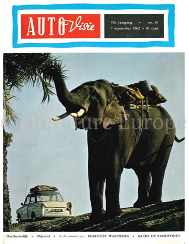 1962 AUTOVISIE MAGAZINE 36 DUTCH