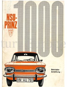 1964 NSU PRINZ 1000 OWNERS MANUAL GERMAN