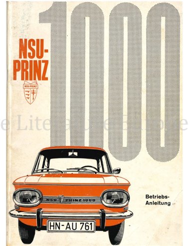 1964 NSU PRINZ 1000 BETRIEBSANLEITUNG NIEDERLÄNDISCH