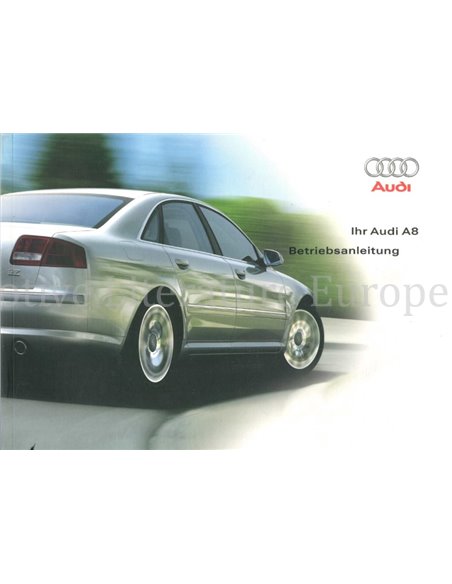 2003 AUDI A8 OWNERS MANUAL GERMAN