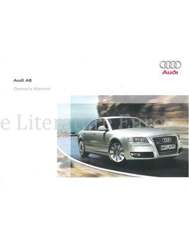 2008 AUDI A8 OWNERS MANUAL ENGLISH