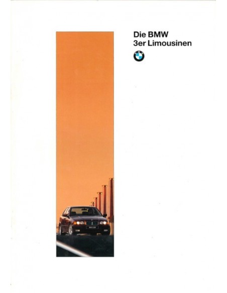 1995 BMW 3 SERIES SEDAN  BROCHURE DUITS