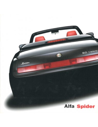 2001 ALFA ROMEO SPIDER BROCHURE DUITS