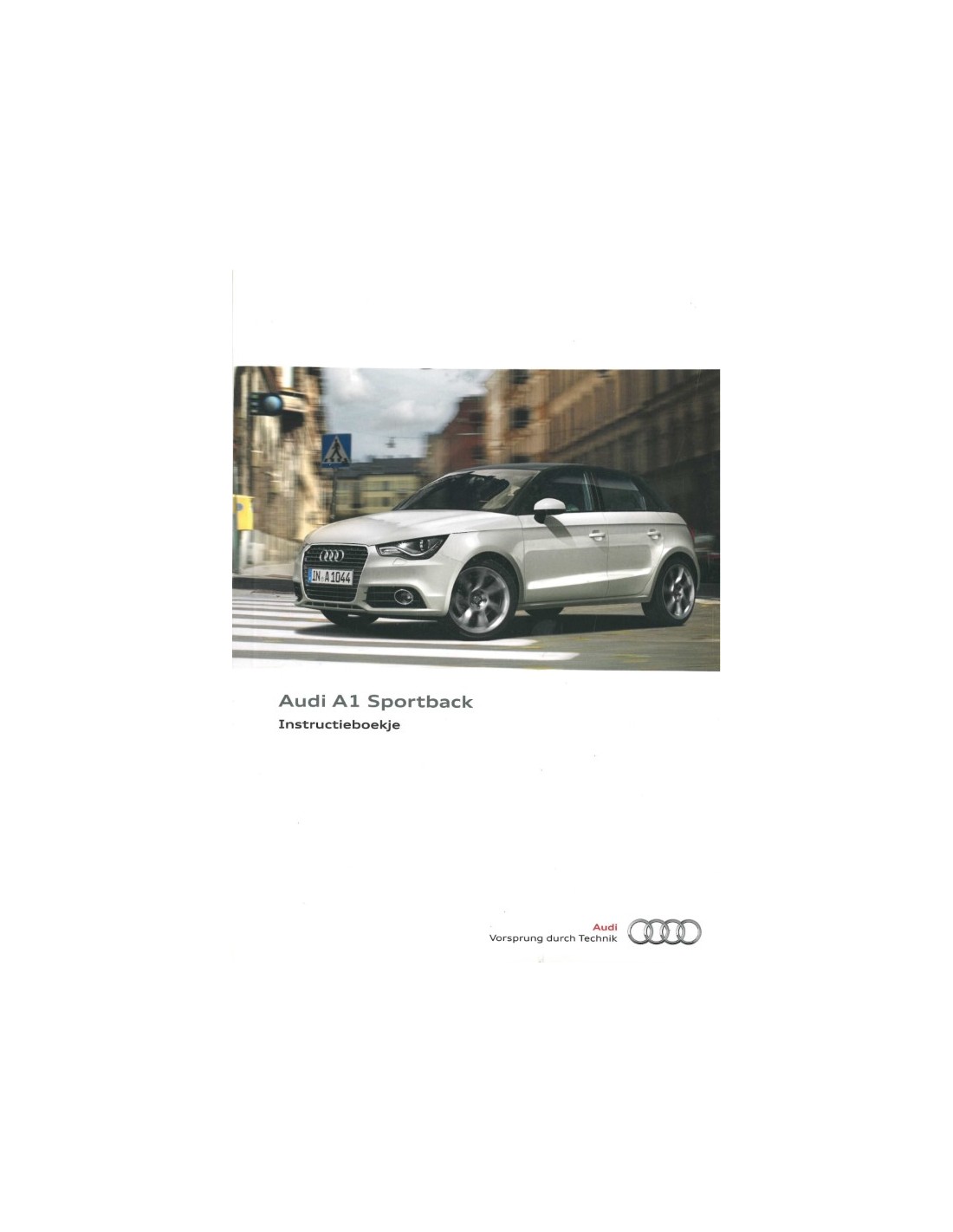 2012 AUDI A1 SPORTBACK OWNERS MANUAL DUTCH