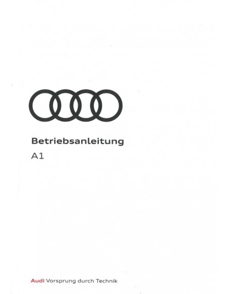 2019 AUDI A1 SPORTBACK BETRIEBSANLEITUNG DEUTSCH