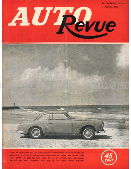 1954 AUTO REVUE MAGAZINE 16 NEDERLANDS