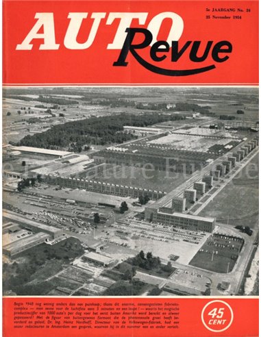 1954 AUTO REVUE MAGAZIN 24 NIEDERLÄNDISCH