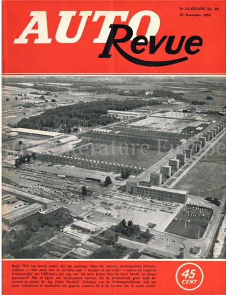 1954 AUTO REVUE MAGAZIN 24 NIEDERLÄNDISCH