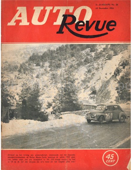 1954 AUTO REVUE MAGAZIN 26 NIEDERLÄNDISCH