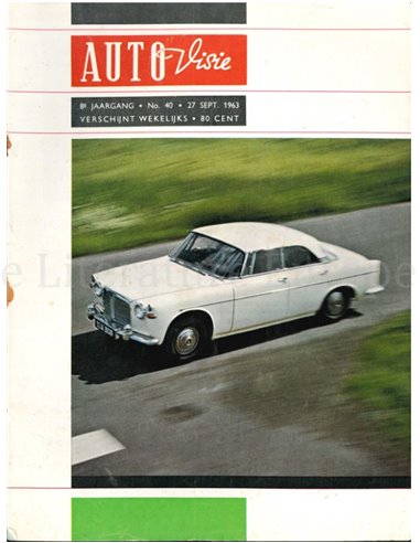 1963 AUTOVISIE MAGAZINE 40 NEDERLANDS