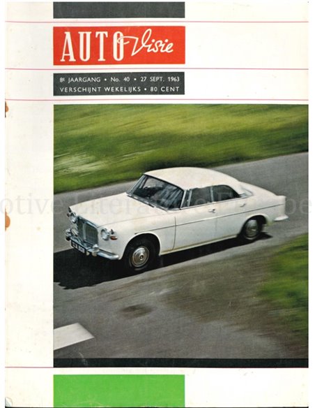 1963 AUTOVISIE MAGAZINE 40 DUTCH