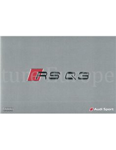 2016 AUDI RS Q3 HARDBACK BROCHURE GERMAN