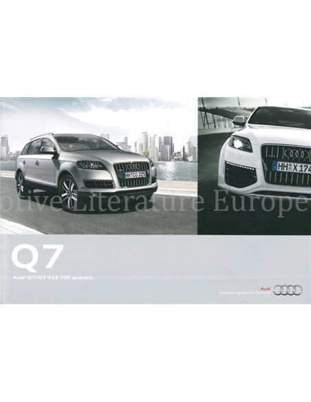 2010 AUDI Q7 BROCHURE GERMAN