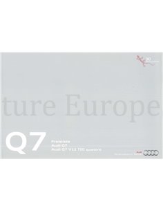 2010 AUDI Q7 BROCHURE GERMAN 2