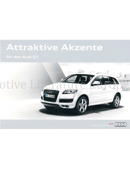2010 AUDI Q7 PROSPEKT NIEDERLÄNDISCH