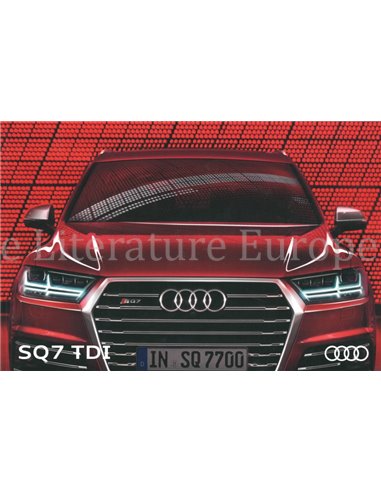 2016 AUDI SQ7 BROCHURE DUTCH