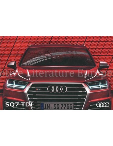 2016 AUDI SQ7 BROCHURE NEDERLANDS