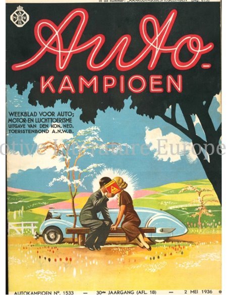 1936 AUTOKAMPIOEN MAGAZIN 18 NIEDERLÄNDISCH