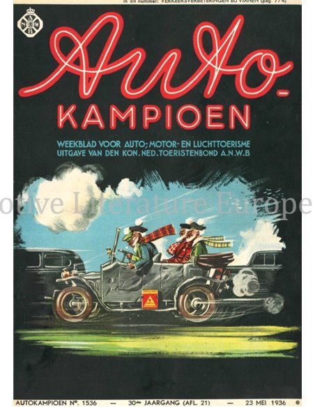 1936 AUTOKAMPIOEN MAGAZINE 22 DUTCH