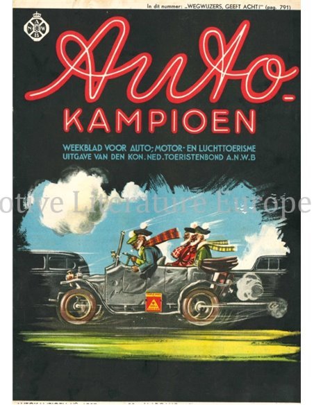 1936 AUTOKAMPIOEN MAGAZIN 21 NIEDERLÄNDISCH