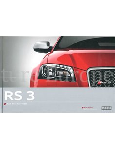 2011 AUDI RS3 HARDCOVER SPORTBACK BROCHURE DUITS