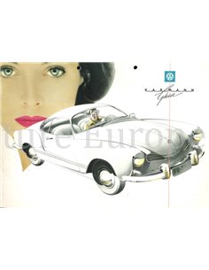 1959 VOLKSWAGEN KARMANN GHIA BROCHURE DUITS