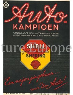 1936 AUTOKAMPIOEN MAGAZIN 46 NIEDERLÄNDISCH