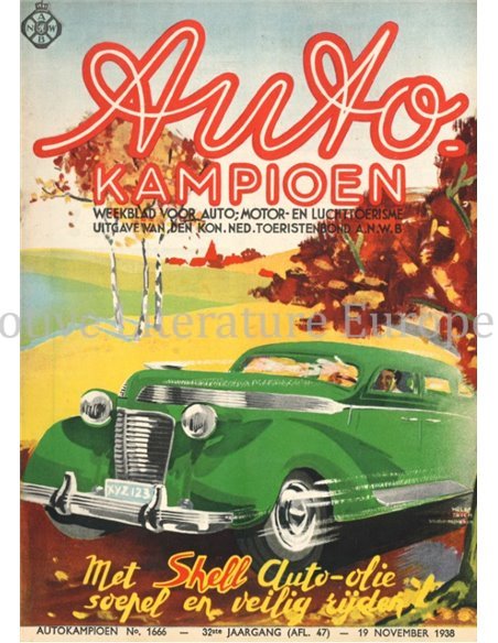 1938 AUTOKAMPIOEN MAGAZIN 47 NIEDERLÄNDISCH