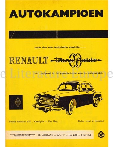 1958 AUTOKAMPIOEN MAGAZINE 27 DUTCH