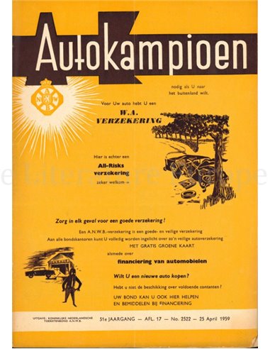 1959 AUTOKAMPIOEN MAGAZINE 17 NEDERLANDS