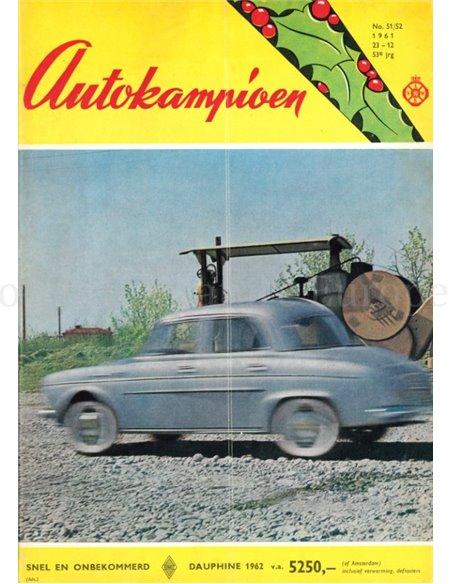 1961 AUTOKAMPIOEN MAGAZINE 51\52 NEDERLANDS