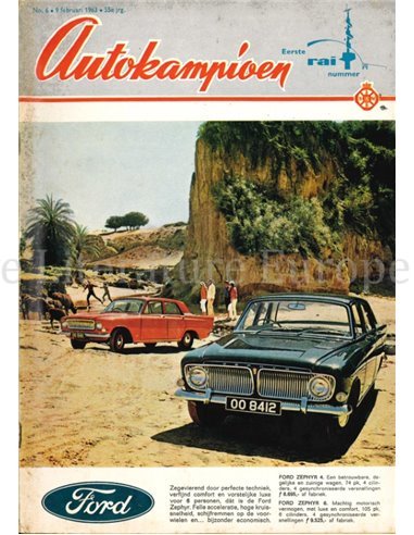 1963 AUTOKAMPIOEN MAGAZINE 6 DUTCH