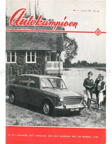 1963 AUTOKAMPIOEN MAGAZIN 11 NIEDERLÄNDISCH