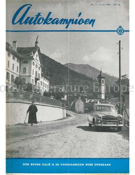 1963 AUTOKAMPIOEN MAGAZINE 9 NEDERLANDS