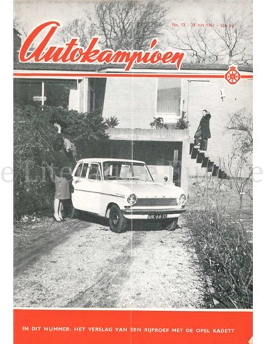 1963 AUTOKAMPIOEN MAGAZIN 12 NIEDERLÄNDISCH