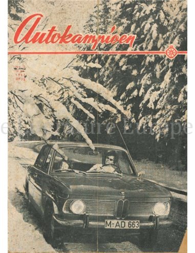 1963 AUTOKAMPIOEN MAGAZIN 2 NIEDERLÄNDISCH