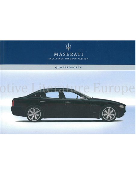 2006 MASERATI QUATTROPORTE V BETRIEBSANLEITUNG ENGLISCH