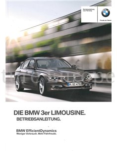 2013 BMW 3ER LIMOUSINE BETRIEBSANLEITUNG DEUTSCH