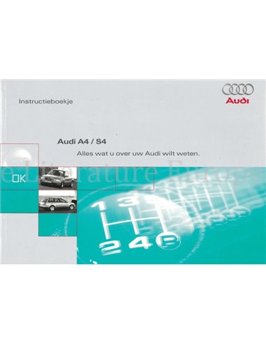 1997 AUDI A4 / S4 AVANT BETRIEBSANLEITUNG NIEDERLÄNDISCH