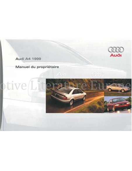 1999 AUDI A4 SALOON OWNERS MANUAL FRENCH
