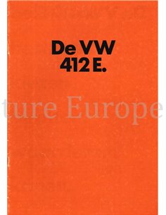 1973 VOLKSWAGEN 412 BROCHURE DUTCH