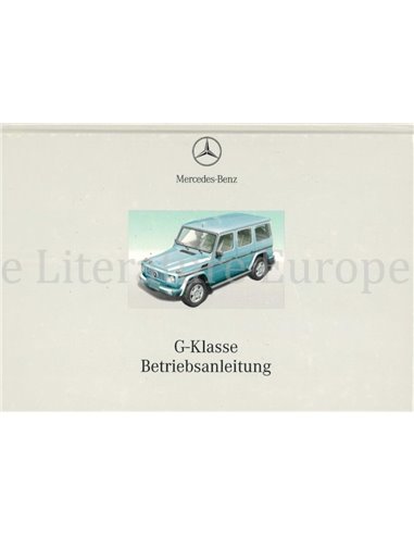 2001 MERCEDES BENZ G CLASS OWNERS MANUAL GERMAN