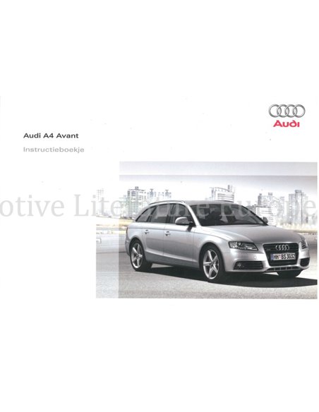 2008 AUDI A4 AVANT BETRIEBSANLEITUNG NIEDERLÄNDISCH