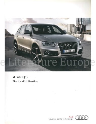 2012 AUDI Q5 OWNERS MANUAL FRENCH